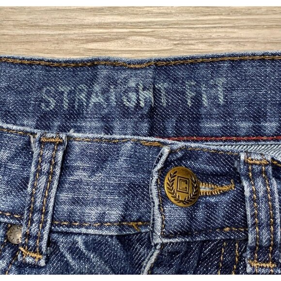 Chaps 1978 Demin Mens Straight Fit Jeans Cotton Medium Wash Size 30x32 - Picture 5 of 14